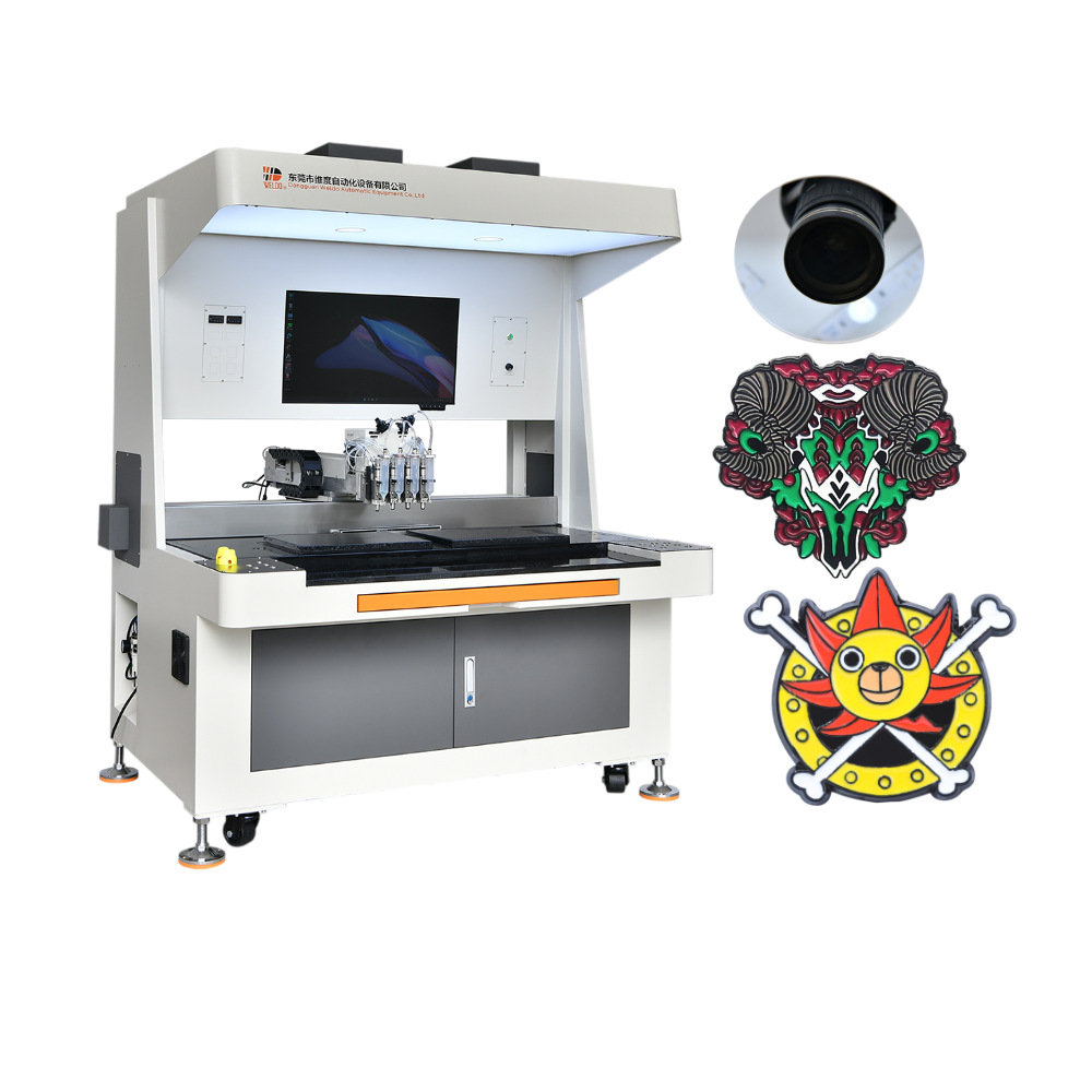 Happy Sunglasses Smiley Face  enamel pin badge filling machine